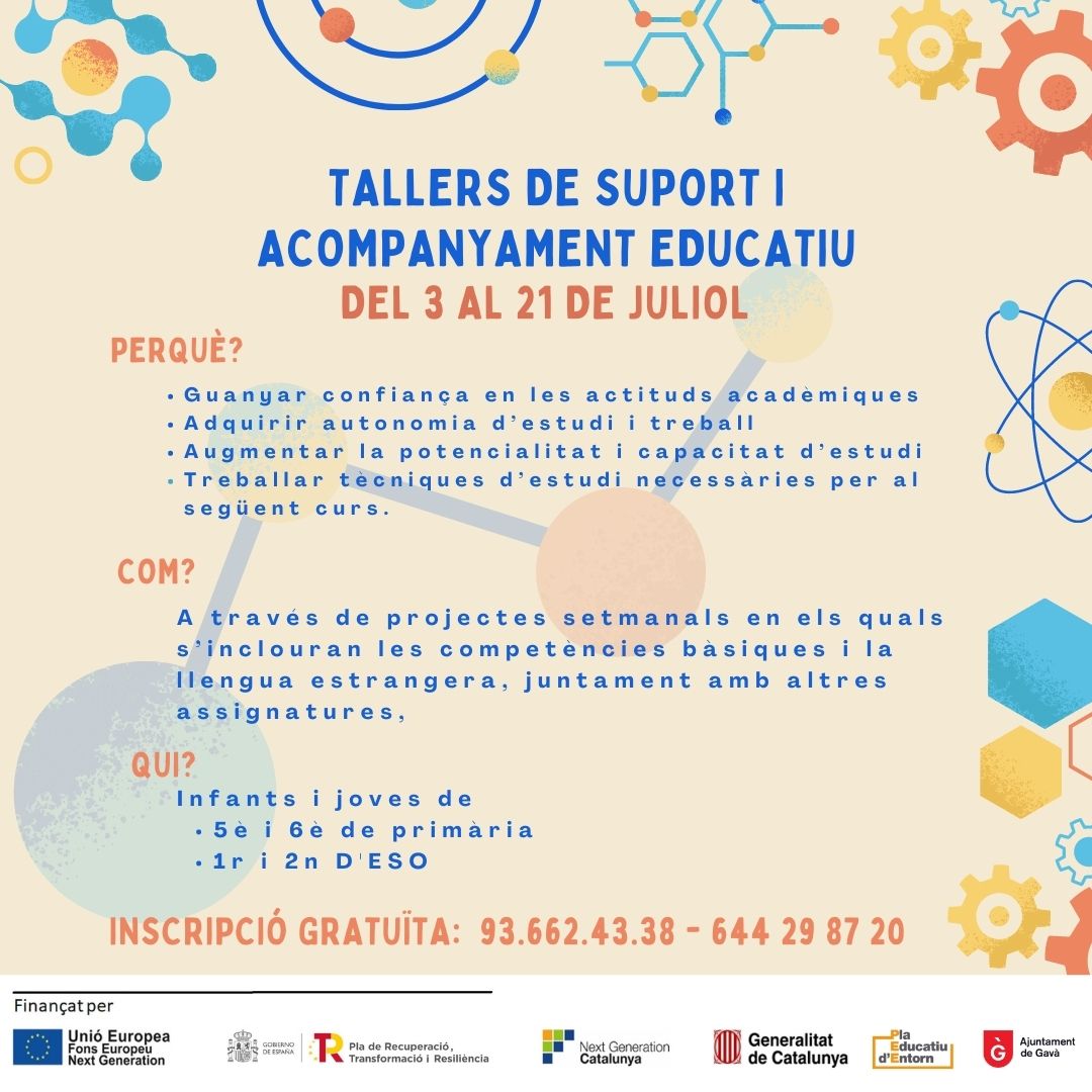 Talleres gratuitos de Apoyo y Acompañamiento Educativo